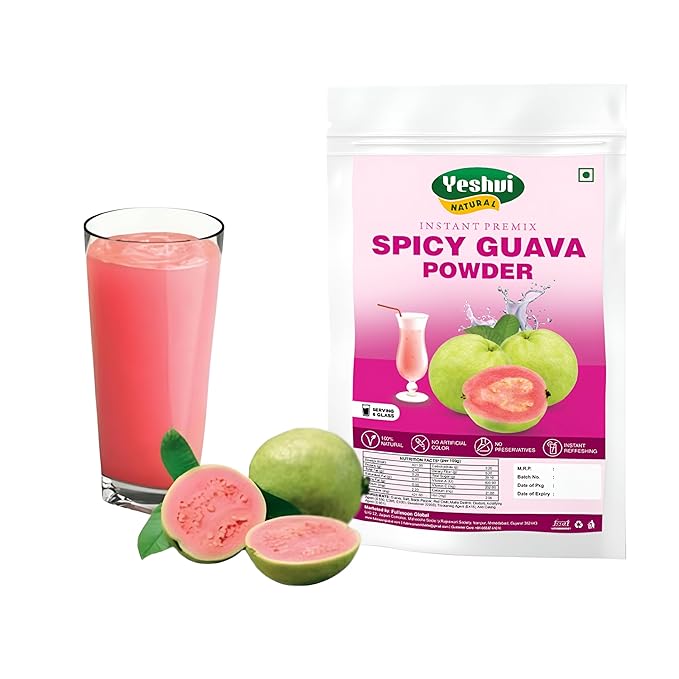 Yeshvi NATURAL Aam panna powder &amp Spicy Guava Powder Combo Pack Instant Mix Drink Powder Fruit Juice Powder for Adults 200gm