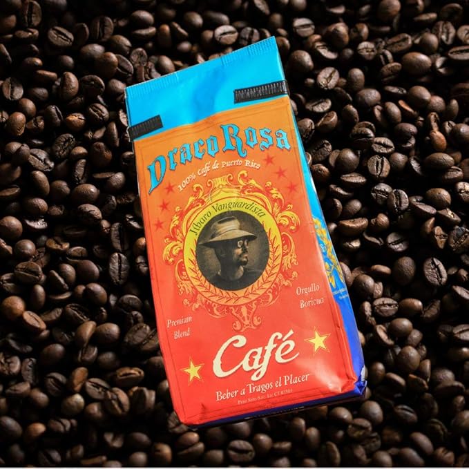 Puerto Rican Variety Pack Ground Coffee Kit - 4 Local Favorites in 8-8.8 Ounce Bags (33.6 oz total) | Café Draco Rosa El Meson Mamí &amp Del Patio