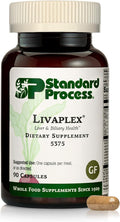 Standard Process Livaplex - Whole Food Bowel Digestion and Digestive Health Liver Health and Gallbladder Support with Spanish Black Radish Betaine Hydrochloride and Organic Carrot - 90 Capsules