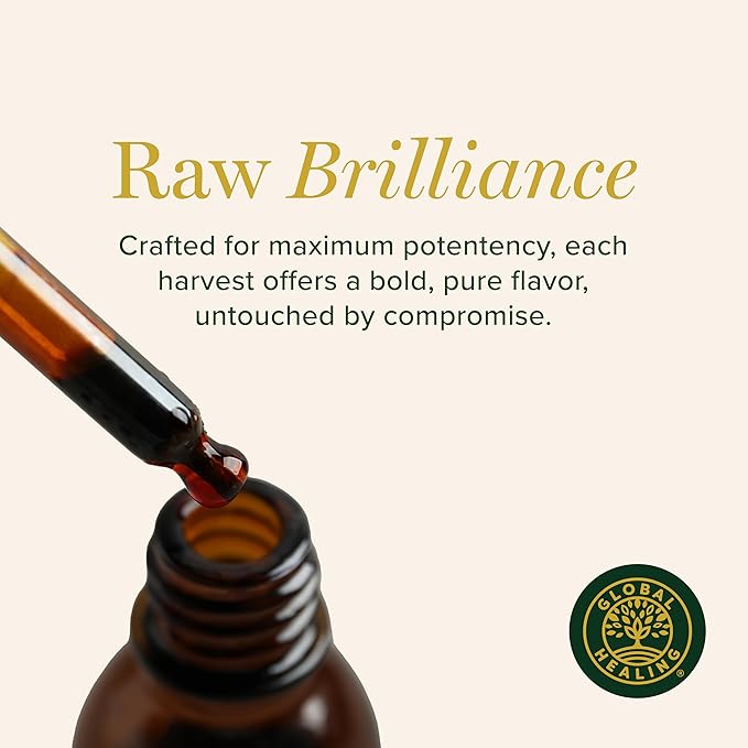 Global Healing Center - Organic Moringa Oleifera Extract Liquid Drops Moringa Supplement-Vegan from Tree Leaves-Max Absorption of Vitamins and Minerals- More Potency Than Powder Form (2 Fl Oz)