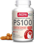 Jarrow Formulas PS100 Phosphatidylserine 100mg Dietary Supplement for Brain Health and Cognitive Function Support 30 Softgels Up to a 10-30 Day Supply