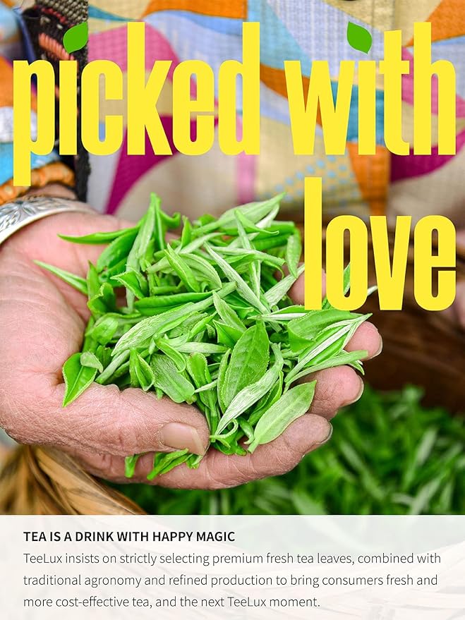 TeeLux Tie Guan Yin 8.8oz Oolong Tea Loose Leaf with Roasted Aroma Iron Goddess of Mercy Fujian Anxi High Mountain Tieguanyin Tea