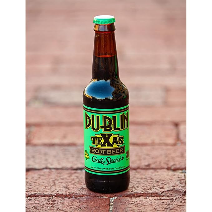 Dublin Bottling Works Craft Soda Pure Cane Sugar Made in Texas – Assorted 12-Pack – Premium Small-Batch Soda Gluten-Free Retro Artisanal Beverages (12 Pack TeXas Root Beer)