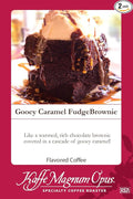Kaffe Magnum Opus - Gooey Caramel Fudge Brownie Whole Bean Coffee 2 Packs of 5 lb Each Freshly Roasted Gourmet Blend Perfect for Chefs