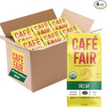 Café Fair Chemical Free DECAF Original | Organic Fair Trade Certified Coffee | Whole Bean | Medium Roast | 10 oz | PACK OF 6