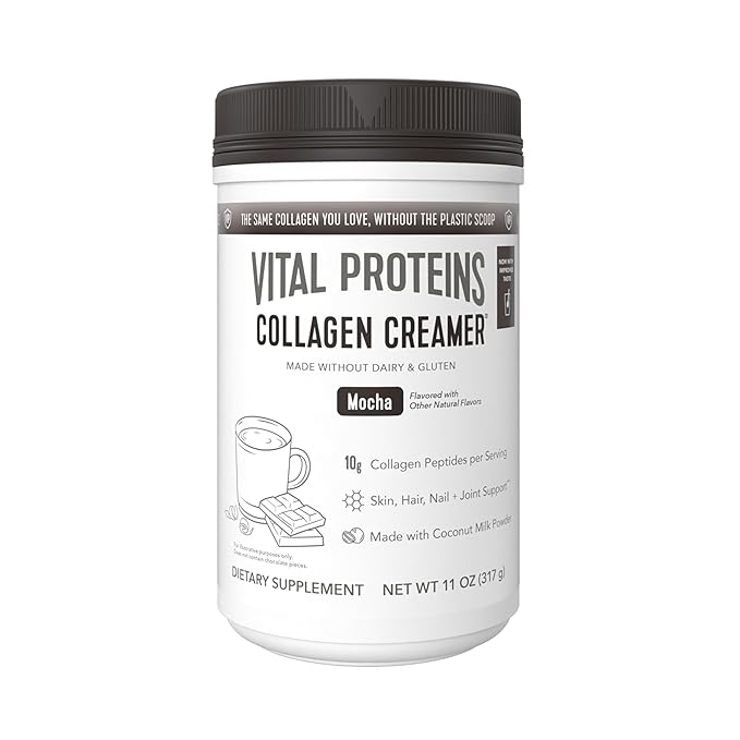 Vital Proteins Collagen Peptides Powder - Mocha Coffee Creamer for Hair Skin &amp Nails Support 11 Oz