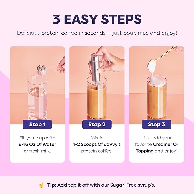 Cinnamon Sugar Churro Protein Iced Coffee - Premium Whey Protein &amp Instant Iced Coffees - 100% Natural Cold Brew - Zero Artificial Flavors &amp Sweeteners 80 mg Caffeine No Added Sugar 20 Serv