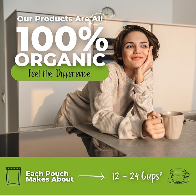 Fertility and Pregnancy Support Loose Leaves Tea For Her w/ Alfalfa Nettle Leaf | Organic Herbal Tea | 2 oz (57 gram) | Decaf Vegan Healthy Zero Caffeine Herbs No Natural or Artificial Flavors