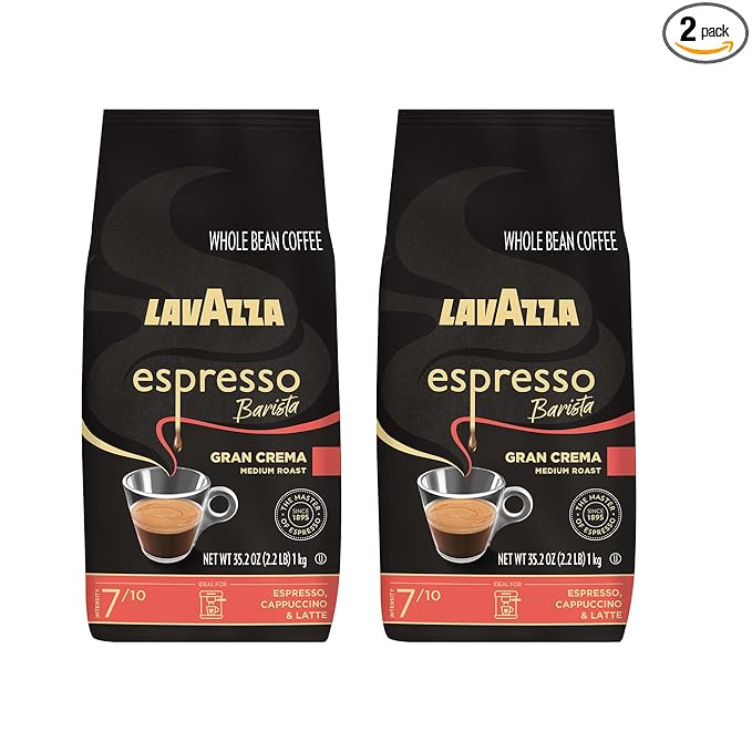 Lavazza Gran Crema Espresso 2.2-Pound - Pack of 2 (Packaging May Vary)