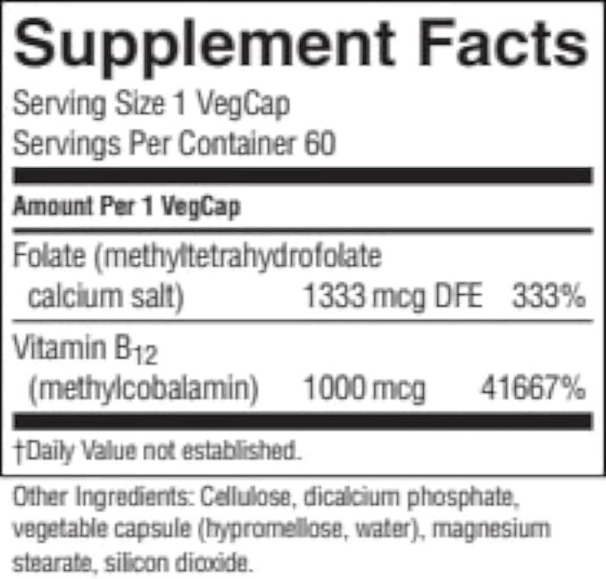 Nature's Sunshine Methyl Combo 60 Capsules