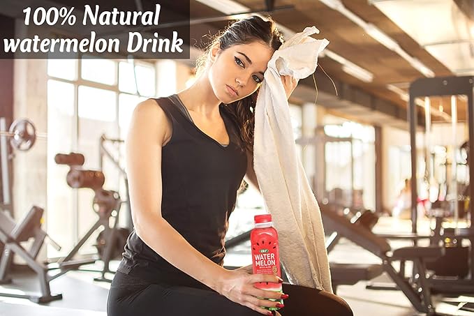 OKF Watermelon with Aloe Vera Drink Sweet and Refreshing W/Chewable Aloe added. Real Watermelon Juice and Real Aloe Vera Gel Added 16.9 Fluid Ounce (Pack OF 10)