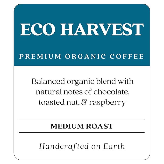Copper Moon Ground Coffee Organic Eco Harvest Blend Medium Roast 3 Bags (12 oz. Each)