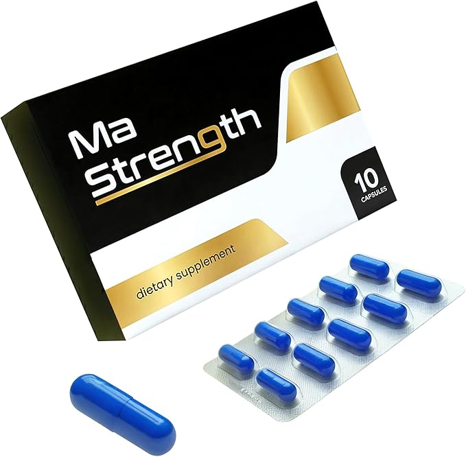Sports Nutrition Supplement for Men | Daily Energy &amp Support for Active Lifestyles | Botanical Formula with Horny Goat Weed Tongkat Ali Panax Ginseng &amp Maca Root | Travel-Friendly 10 Pack