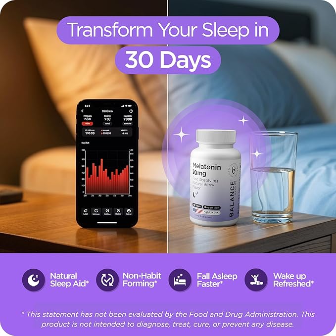 Balancebreens Melatonin + Probiotics Sleep &amp Gut Support Bundle