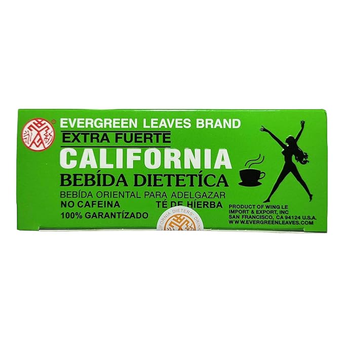 36 Packs Evergreen Leaves Brand Extra Strength California Dieters' Drink Caffeine Free Herbal Dietary Tea Senna-infused total 720 Tea Bags