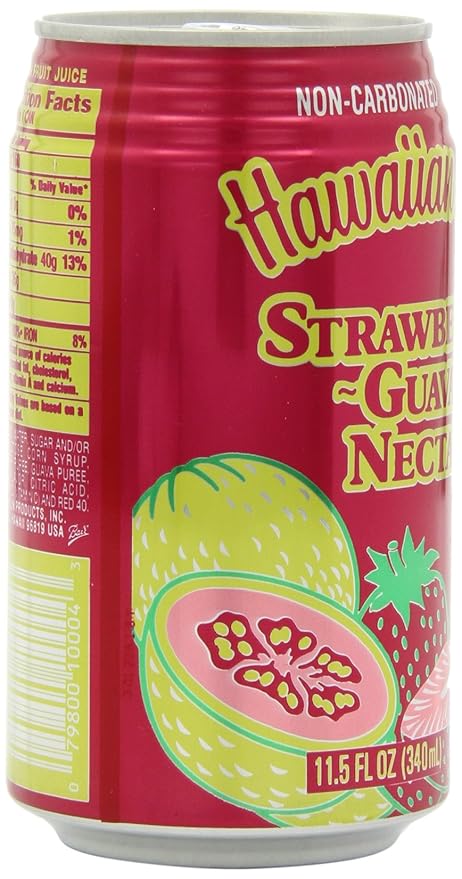 Hawaiian Sun Nectar Strawberry-Guava 11.5-Ounce (Pack of 24)