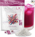 AgelessLX Powder Supplement for Women - with HMB Collagen Enhancer Plus Vitamin D3 with K2 Horsetail and Biotin for Lean Muscle and Stronger Hair and Nails - 30 Powder Packets Wild Berry