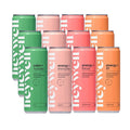 Heywell Sparkling Adaptogenic Water Variety Pack 12 Fluid Ounce (Pack of 12) Includes - Lime Grapefruit Orange Mango Strawberry Lemon - Calm Drink Sparkling Drink