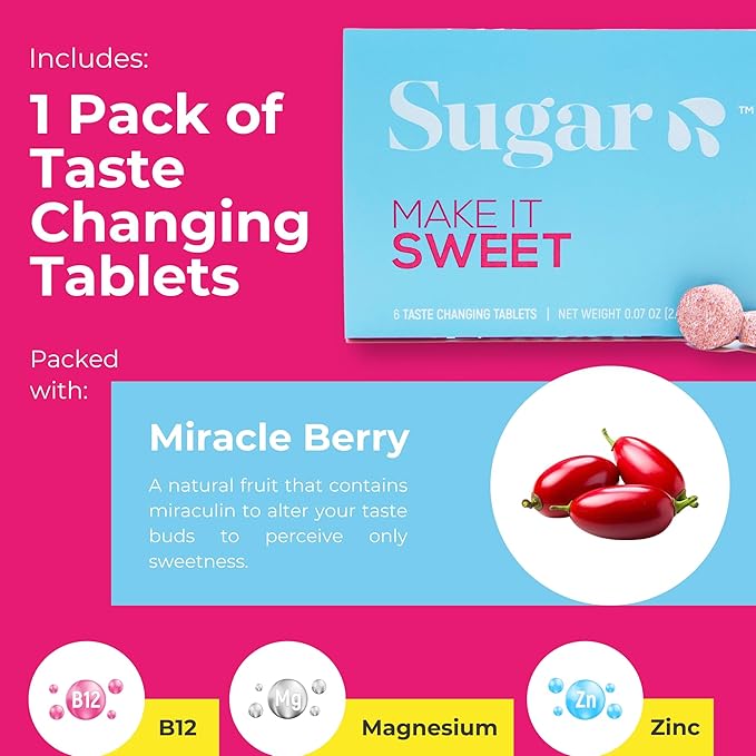 Sugar Splash Taste Sweeter Down There - 2 Taste Changing Tablets 2 9Pines Pineapple Shots &amp 1 DEEP Gag Suppressing Sucker Date Night Pack - Body Fluid Sweetener and Flavor Enhancer