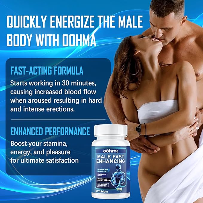 New Male Enhancing Supplement Designed to be Fast Acting for Blood Flow to Gain Length &amp Girth + Stamina Maca Epimedium and Other Natural Ingredients 3rd Party Tested Supplement 60 Tablets