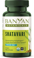 Banyan Botanicals Organic Shatavari Tablets – Rejuvenating Tonic for Feminine Vitality &amp Reproductive Health – Cooling Adaptogen for Internal Balance &amp Stress Support – 90 Tablets – USDA Organ