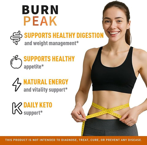 (2 Pack) Burn Peak Capsules - Official BurnPeak Weight Pills Advanced Premium Support All Natural Burn Peak Pink Salt Trick Supplement for Overall Health &amp Wellness Reviews 120 Capsules for 2 Mo