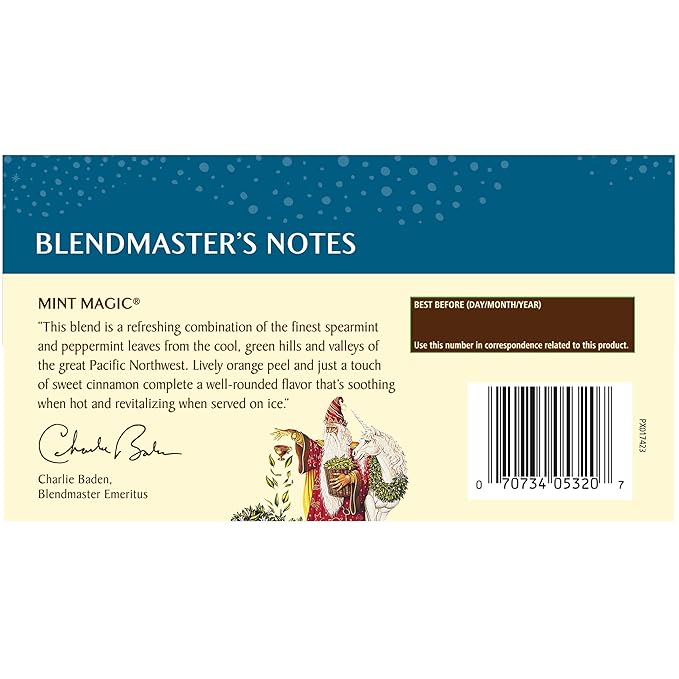 Celestial Seasonings Herbal Tea Mint MagicCaffeine Free 20 tea bags (Pack of 6)