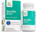 Terry Naturally Terrific Zzzz - Sleep Supplement for Adults - Dietary Supplement with Mandarin Lemon Balm &amp Lavender - Non-GMO Relaxation &amp Sleep Relief Aid - 30 Softgels