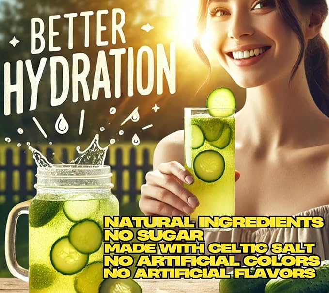 Electric Pickle Drink Hydration – Relieves Muscle Cramps – Designed for Day &amp Night Leg + Menstrual Cramp Relief – Made with Natural Ingredients. Sugar Free Electrolytes – Pops Shots – Sports Dri