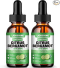 2 Pack 3000mg Citrus Bergamot Liquid Drops - High Absorption - Cholesterol Lowering Supplement for Immune Support Anti-Aging Hight Cholesterol - Soursop Bitters Liquid 4 Fl Oz