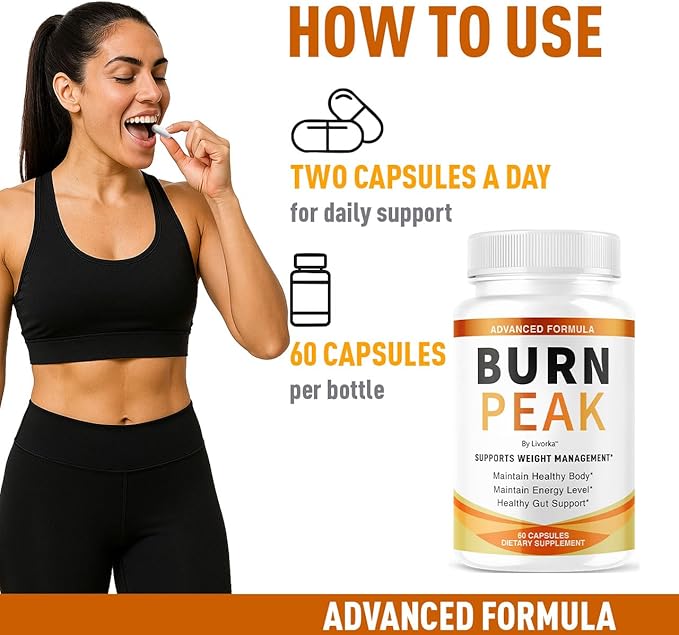 (3 Pack) Burn Peak Capsules - Official BurnPeak Weight Pills Advanced Premium Support All Natural Burn Peak Pink Salt Trick Supplement for Overall Health &amp Wellness Reviews 180 Capsules for 3 Mo