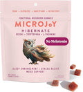Microjoy Hibernate Gummies – Natural Sleep Aid with Reishi Mushroom – Stress Relief and Mood Support – Vegan Non-GMO Cherry Flavor (30 Gummies)