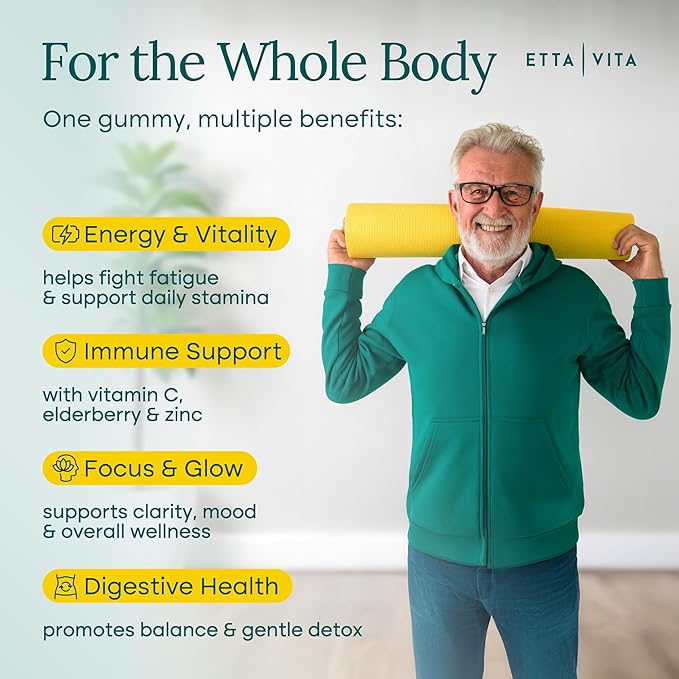 (120 Chews) Fruits and Veggies Supplement - Super Greens Gummies (9 Superfruits &amp 30 Veggies) Mushrooms Fruit and Vegetable Vitamins Non-GMO Pectin-Based Gluten-Free No Capsules
