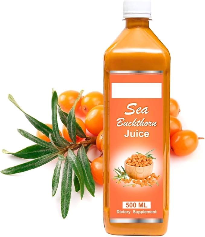 Sea Buckthorn Pul.p Concentrate - 16.9 fl oz (500 ml) - Seabuckthorn Jui.ce - Sea Buckthorn Pu.lp 1Pack