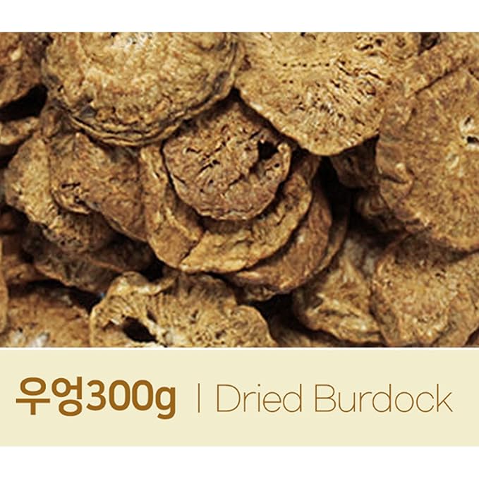 GAGOPA Dried and Roasted Burdock Root – 100% Korean Burdock Premium Herbal Tea Ingredient Earthy Smooth Flavor Pure with Rich Flavor 300g