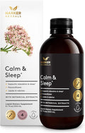 Calm &amp Sleep Syrup Supplement Naturally Reduce Stress and Improve Sleep with Valerian Root Hops Flower Extract and Passionflower - 6.7oz