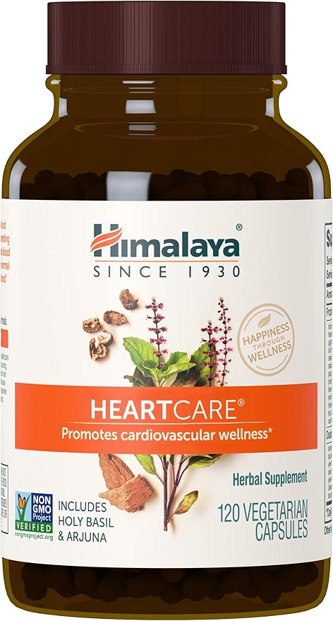Himalaya HeartCare - Herbal Heart Health Supplements with Ashwagandha and Amla - Vegan Non-GMO Gluten Free 720 mg 120 Capsules