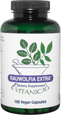 Vitanica Rauwolfia Extra Cardiovascular Support Supplement Vegan 180 Capsules