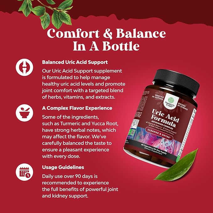 Green Coffee Bean Extract for Uric Acid Cleanse &amp Detox - Green Coffee Beans with Turmeric Tart Cherry &amp Celery Seed for Adults - Daily Uric Acid Flush for Joints Support &amp Kidney Cleanse