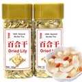 Dried Lily Bulb Lily Bulbs Bai He 10.6oz/300g (150g*2) Boil Soup and Congee Health Chinese Herbal Tea Add to breakfast Oatmeal Congee Sulfur Free No Addition 百合 百合干 龙牙百合 银耳莲子百合羹
