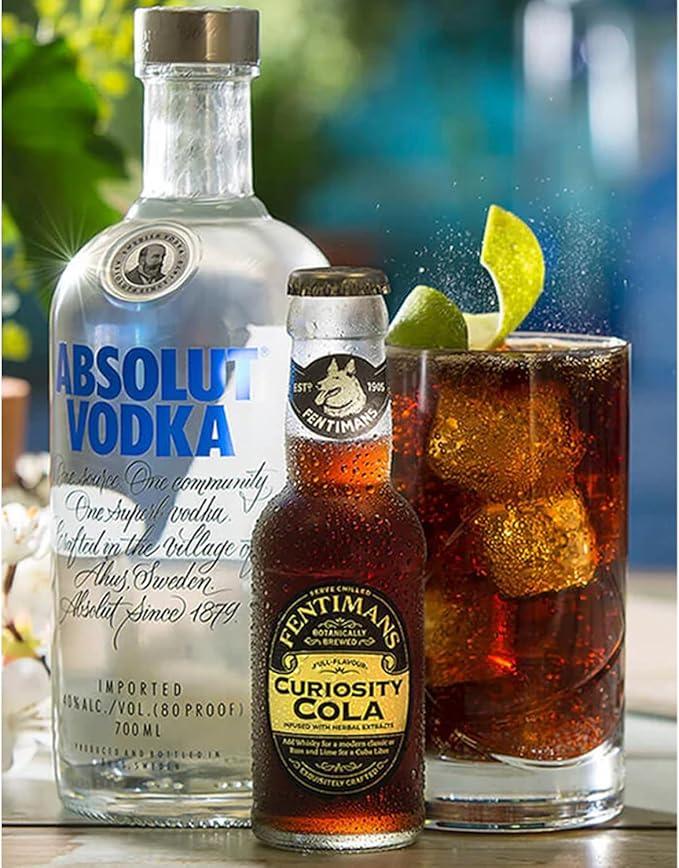 Fentimans Botanically Brewed Classic Curiosity Cola Sparkling Soda 9.3 fl oz Bottles – Premium Craft Soda/Mixer for Cocktails &amp Refreshing Drinks