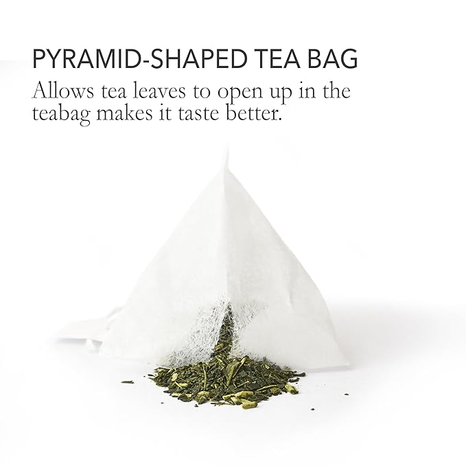 Japanese Green Tea Co. Aracha Gokuzyo Japanese Green Tea Bags (50 Pack) Soilon Pyramid Sachets Premium Loose-Leaf Quality in Convenient Teabags Rich Aroma &amp Flavor Hot &amp Cold Brew