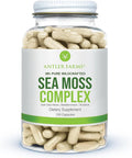 Antler Farms – 100% Pure Sea Moss Complex 130 Capsules Wildcrafted Irish Sea Moss Bladderwrack and Burdock Root – A Potent Blend for Wellness Vegan-Friendly Gluten Soy and Dairy Free