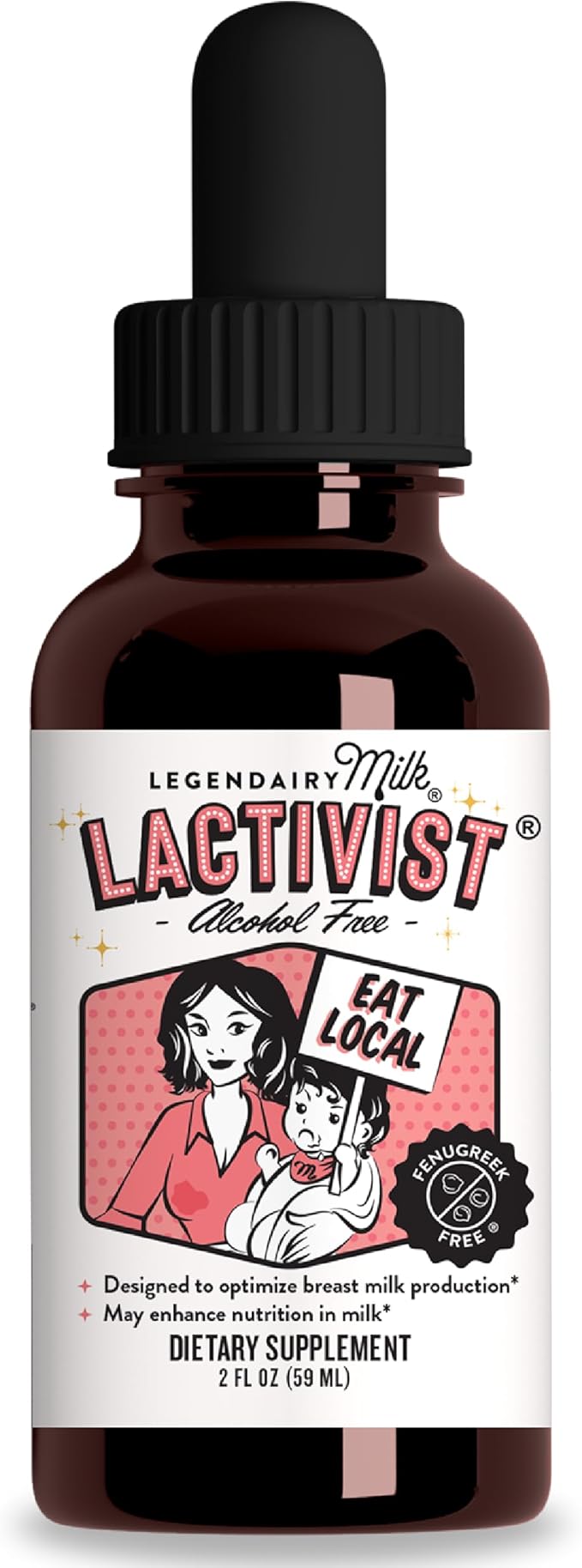 Legendairy Milk Lactivist Drops Breastfeeding Supplement to Increase Breast Milk Supply Organic Torbangun for Lactation Made in USA Alcohol Free 2 Fl Oz