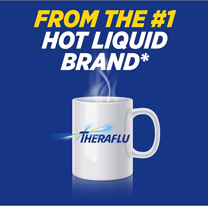 Theraflu Combo Daytime and Nighttime Severe Cold Relief Honey Lemon Flavor Powder and Daytime Severe Cold Relief Berry Burst Flavor Powder 6 Daytime + 6 Nighttime and 6 Berry Burst Powder Packets