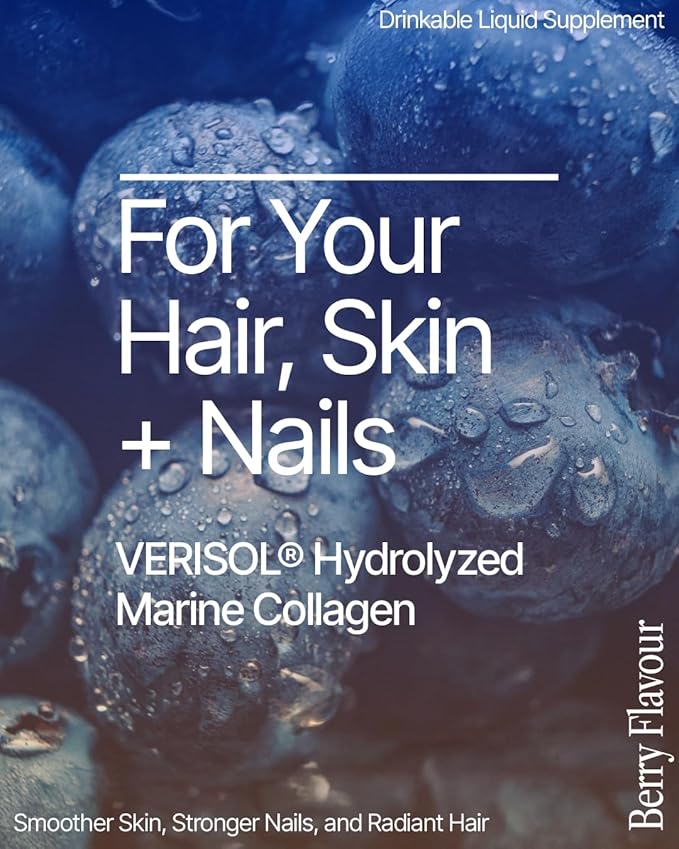 BeMe Liquid Collagen for Women - 2500mg Verisol hydrolyzed Marine Liquid Collagen - Clinically Tested Collagen Supplements - Quick Absorption high bioavailability - Supports Skin Hair &amp Nails