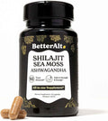 8800mg Shilajit Maca Root Ginkgo Biloba Sea Moss Ashwagandha Panax Ginseng Safed Musli &amp Zinc| Boost Stamina &amp Energy 120 Capsules| 95 + minerals| All in One Herbal Supplement for Men &