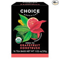 Choice Organic Teas Grapefruit Honeybush Tea - Organic Herbal Tea - 48 Tea Bags (Pack of 3)