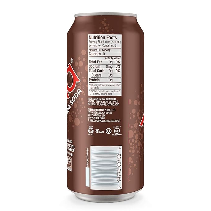 Zevia Zero Calorie Soda Variety Pack 24 Cans