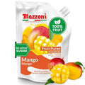 Mazzoni - Mango Puree Juice 100% Pure Mango Lassi Just Fruit Nectar No Sugar Added 2.2 lbs (35.2 oz) Real Fruit Mixer for Cocktails Drinks Smoothies Convenient Pouch Made in Italy